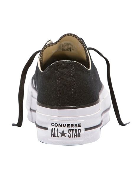 chuck taylor all star lift black canvas low top sneaker